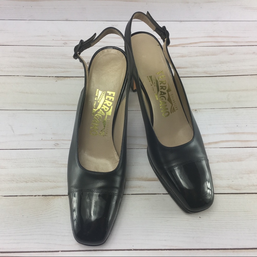 Salvatore Feragamo Vintage Slingback heels‎ Size 7
